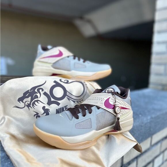 Nike Kd 4 Year of the dragon 2.0 khaki red gum fj4189-200 size 8 - 14​ main image 15